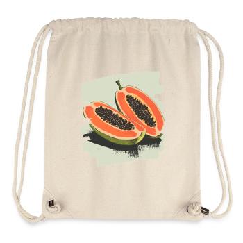 Papaya - Stanley/Stella recycelter Gym Bag - Naturweiß - Vorne