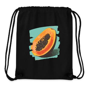 Papaya - Stanley/Stella recycelter Gym Bag - Schwarz - Vorne