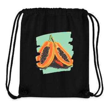 Papaya - Stanley/Stella recycelter Gym Bag - Schwarz - Vorne