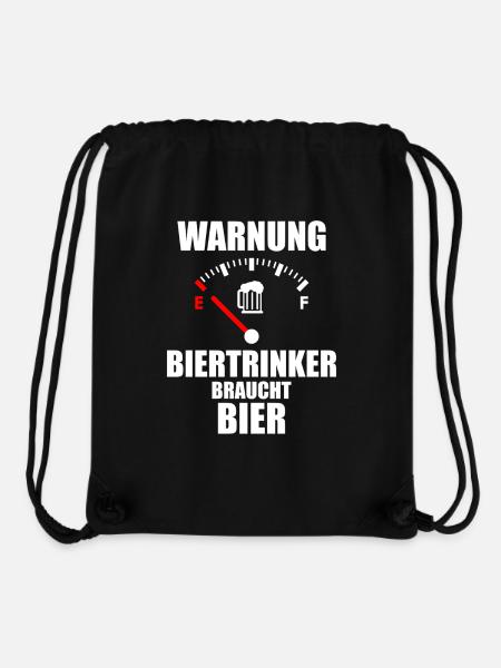 BIERTRINKER Spruch Bier - Stanley/Stella recycelter Gym Bag - Schwarz