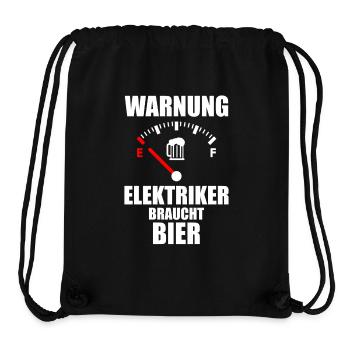 ELECTRICIAN Saying Beer - Stanley/Stella Recycled Gym Bag - black - Front