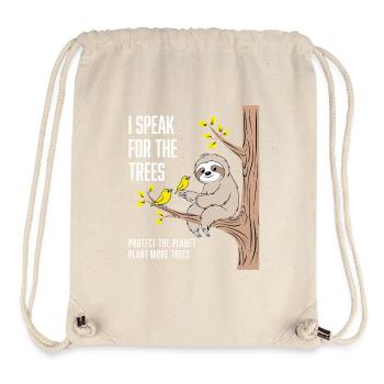 I speak for the trees: environmental activist design - Stanley/Stella Recycled Gym Bag - natural - Front