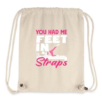 Pilates You Had Me In Straps - Stanley/Stella Recycled Gym Bag - natural - Front