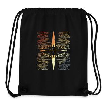 Vintage Rudern - Stanley/Stella recycelter Gym Bag - Schwarz - Vorne