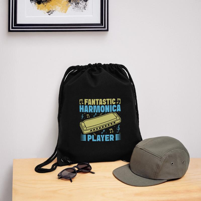 Funny Harmonica Player Fantastic Player Harmonica Stanley/Stella recycelter Gym Bag