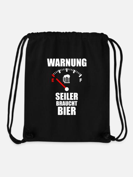 SEILER Spruch Bier - Stanley/Stella recycelter Gym Bag - Schwarz