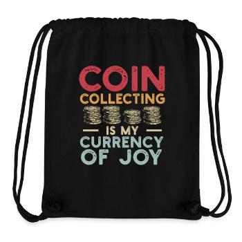 Numismatics Coin Collector Art - Stanley/Stella Recycled Gym Bag - black - Front