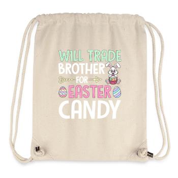 Will Trade Brother For Easter Candy - Stanley/Stella Recycled Gym Bag - natural - Front