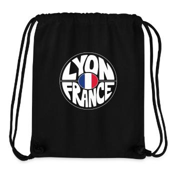 Lyon France - Stanley/Stella Recycled Gym Bag - black - Front