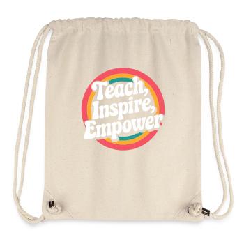Lehrer: Lehre, Inspiriere, Ermächtige - Stanley/Stella recycelter Gym Bag - Naturweiß - Vorne