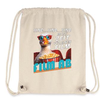 GOOSE CINEMA TIME FOR FILM - Stanley/Stella Recycled Gym Bag - natural - Front
