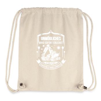 Baggerfahrer Unmögliches sofort erledigt - Stanley/Stella recycelter Gym Bag - Naturweiß - Vorne