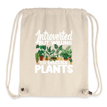 Amoureux des plantes Jardinage Introverti - Sac à cordon recyclé Stanley/Stella - blanc naturel - Devant