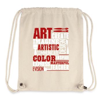 Art Teacher Art Teacher Job - Stanley/Stella Recycled Gym Bag - natural - Front