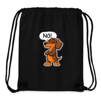 Dackel Nö – Charmanter Ausdruck für Dackel - Stanley/Stella recycelter Gym Bag - Schwarz - Vorne