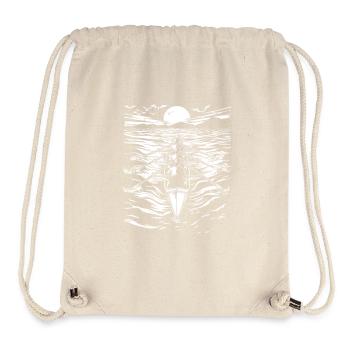 Rudern Skizze - Stanley/Stella recycelter Gym Bag - Naturweiß - Vorne