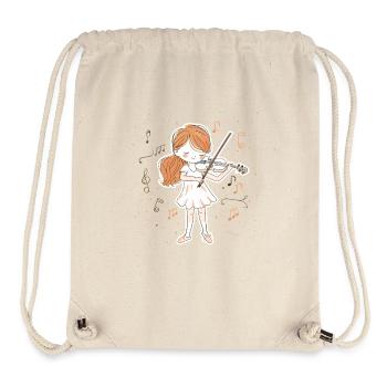 Little violinist - Stanley/Stella Recycled Gym Bag - natural - Front