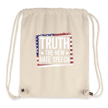 Truth the new Hate Speech Against Political - Stanley/Stella Recycled Gym Bag - natural - Front