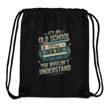 Vintage Kind – Geboren 1994 - Stanley/Stella recycelter Gym Bag - Schwarz - Vorne