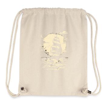 Segeln Zeichnung - Stanley/Stella recycelter Gym Bag - Naturweiß - Vorne