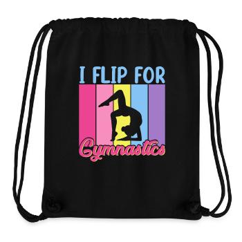 Gymnastik Training Fitness Gym - Stanley/Stella recycelter Gym Bag - Schwarz - Vorne