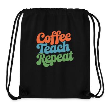 Coffee Instructor Repeat Daily Routine - Stanley/Stella Recycled Gym Bag - black - Front