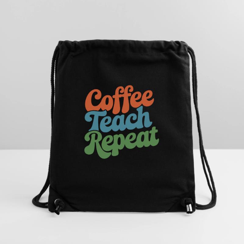 Coffee Instructor Répéter la routine quotidienne Sac à cordon recyclé Stanley/Stella