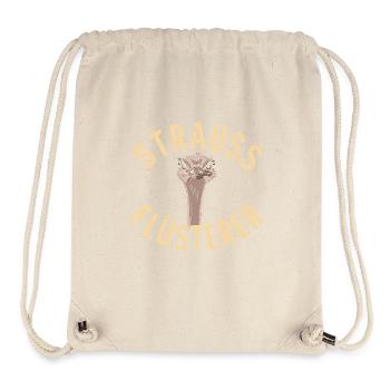 Strauss Whisperer Design pour les amoureux des animaux et - Sac à cordon recyclé Stanley/Stella - blanc naturel - Devant