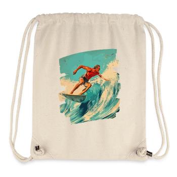 Surfer - Stanley/Stella recycelter Gym Bag - Naturweiß - Vorne