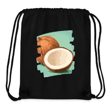 Kokosnuss Coconut - Stanley/Stella recycelter Gym Bag - Schwarz - Vorne