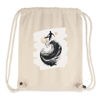 Surfer - Stanley/Stella recycelter Gym Bag - Naturweiß - Vorne
