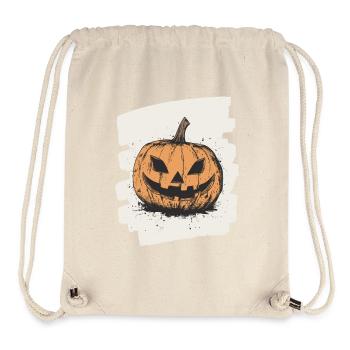Halloween Kürbis - Stanley/Stella recycelter Gym Bag - Naturweiß - Vorne