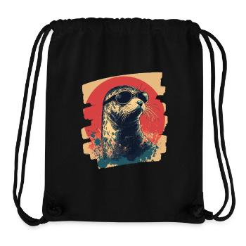 Robbe - Stanley/Stella recycelter Gym Bag - Schwarz - Vorne