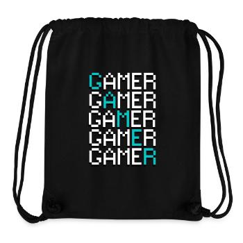 Gamer - Stanley/Stella Recycled Gym Bag - black - Front