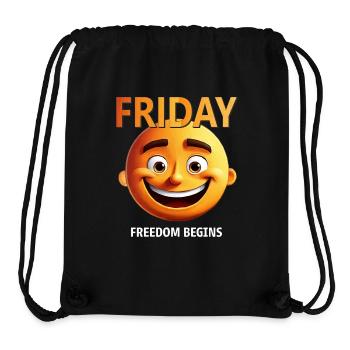 Friday - Stanley/Stella Recycled Gym Bag - black - Front