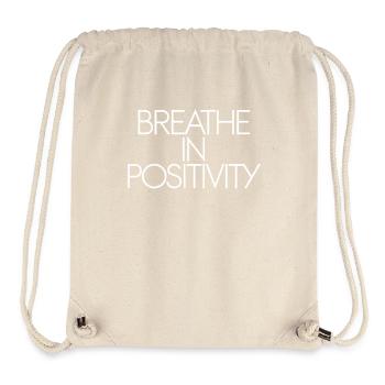 Atme Positivität Inspirierende - Stanley/Stella recycelter Gym Bag - Naturweiß - Vorne