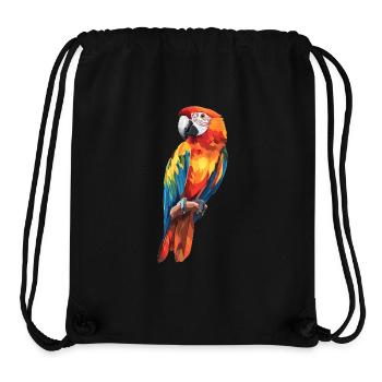 Papageie Papagei - Stanley/Stella recycelter Gym Bag - Schwarz - Vorne
