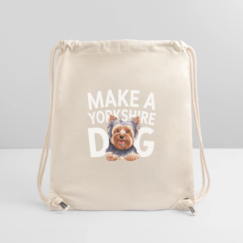 Faites une déclaration de chien du Yorkshire Lover Design Sac à cordon recyclé Stanley/Stella
