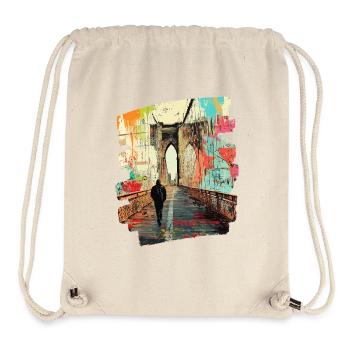 Brooklyn Bridge - Stanley/Stella recycelter Gym Bag - Naturweiß - Vorne