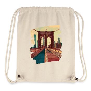 Brooklyn Bridge - Stanley/Stella recycelter Gym Bag - Naturweiß - Vorne