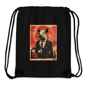 Business Schwein – Stilvoll und Erfolgreich - Stanley/Stella recycelter Gym Bag - Schwarz - Vorne