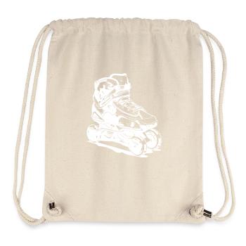 Roller Skates Zeichnung - Stanley/Stella recycelter Gym Bag - Naturweiß - Vorne