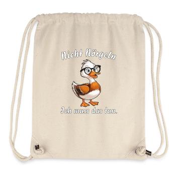 Ne pas harceler le canard - Sac à cordon recyclé Stanley/Stella - blanc naturel - Devant