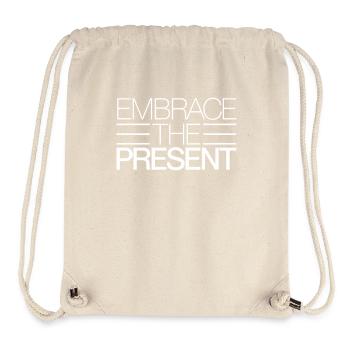 Embraces the Present Inspirational - Stanley/Stella Recycled Gym Bag - natural - Front