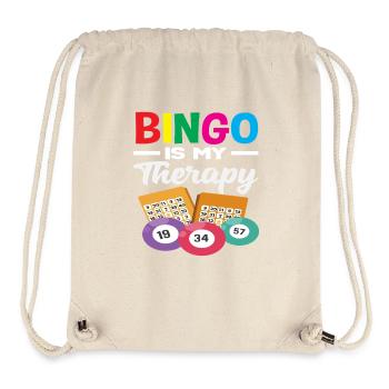 Bingo is my therapy for game nights - Stanley/Stella Recycled Gym Bag - natural - Front