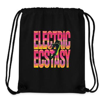 Electric Ecstasy Tanzende Silhouette in Lebhaften - Stanley/Stella recycelter Gym Bag - Schwarz - Vorne