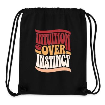 Intuition instead of instinct inspirations - Stanley/Stella Recycled Gym Bag - black - Front