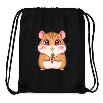 Animal Cartoon Hamster - Stanley/Stella Recycled Gym Bag - black - Front