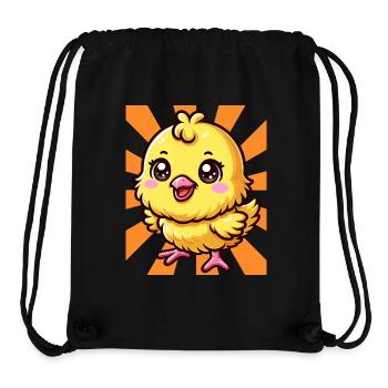 Chick Chicken Chickens Retro 80s 90s - Stanley/Stella Recycled Gym Bag - black - Front