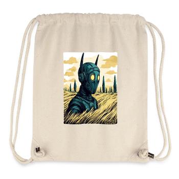 Cyborg with ears in wheat field - Stanley/Stella Recycled Gym Bag - natural - Front